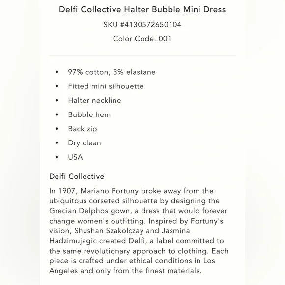 Delfi Collective Halter bubble dress black - Picture 6 of 6